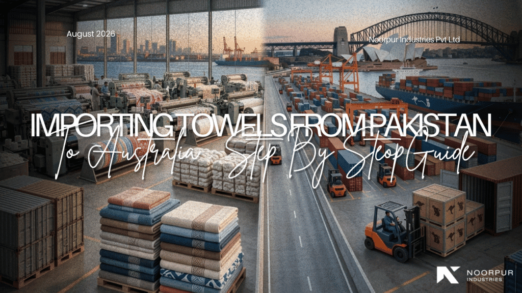 How to Import Towels from Pakistan to Australia